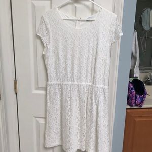 White Lace Gap Factory Dress